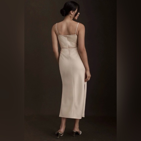 BHLDN Cali Satin Charmeuse Midi Dress - Picture 3 of 6